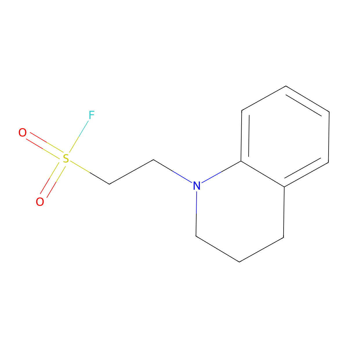2-(3,4-dihydro-2H-quinolin-1-yl)ethanesulfonyl fluoride molecular structure, CAS 2920577-12-2