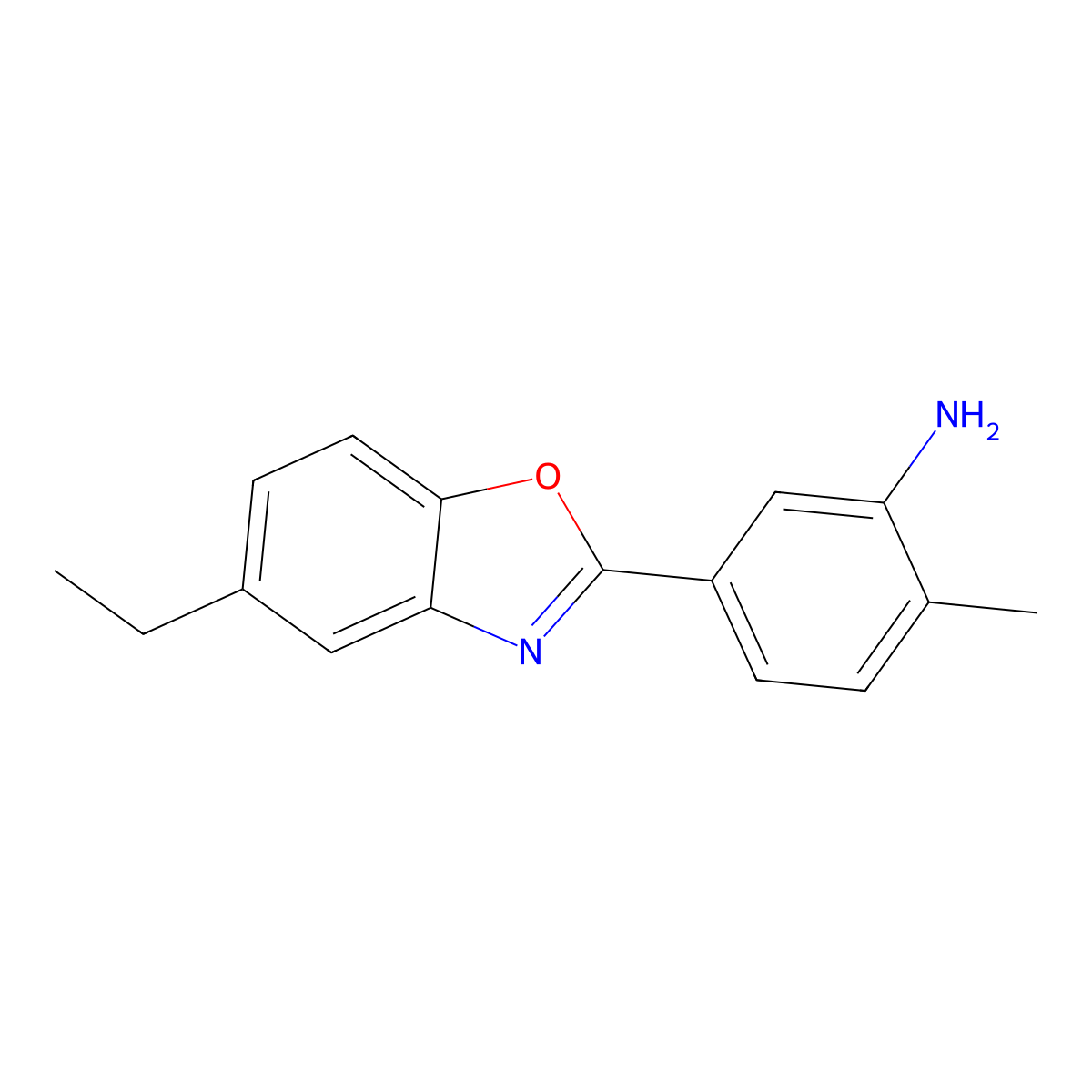 5-(5-Ethyl-1,3-benzoxazol-2-yl)-2-methylaniline molecular structure, CAS 292058-55-0
