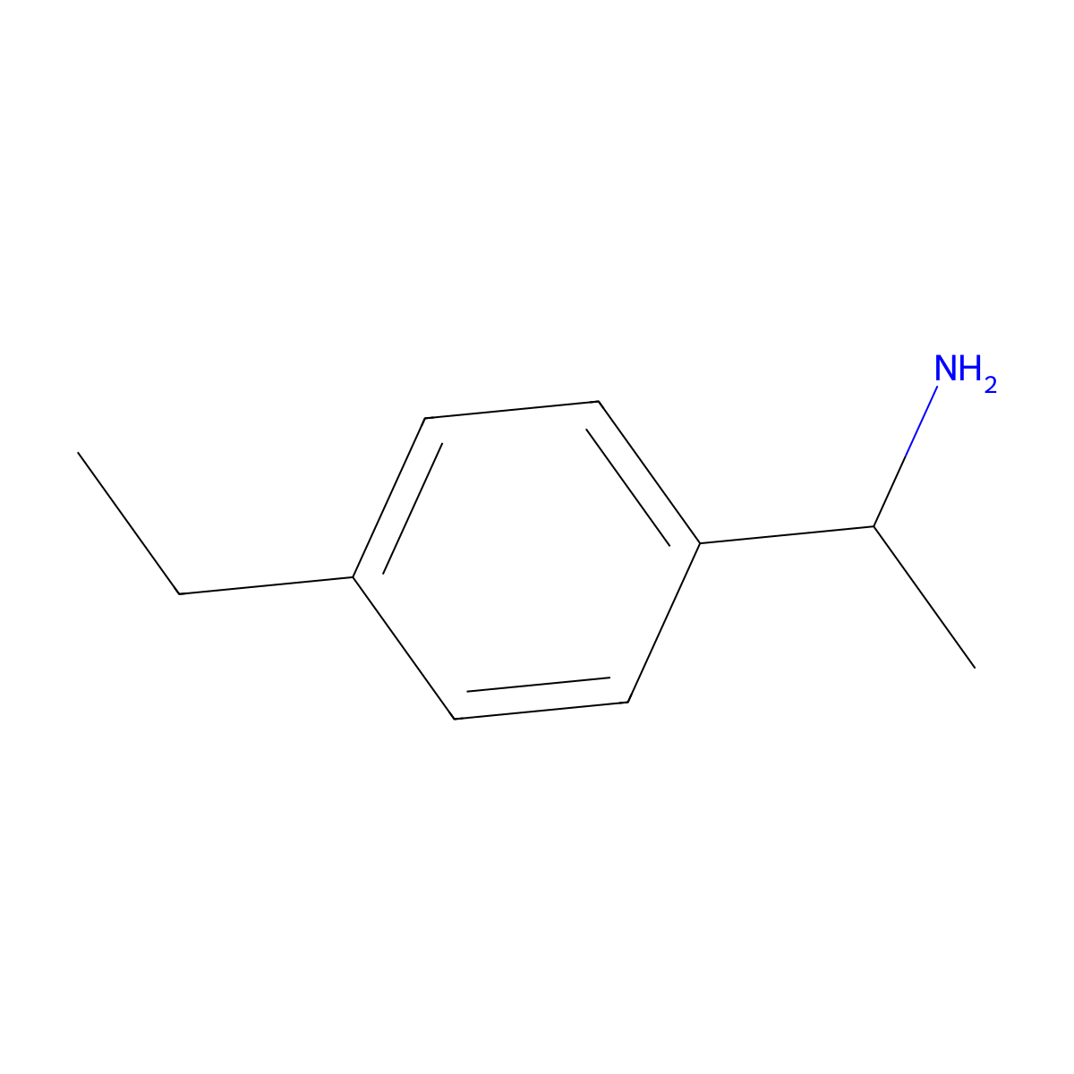 (1R)-1-(4-ethylphenyl)ethanamine molecular structure, CAS 292068-37-2