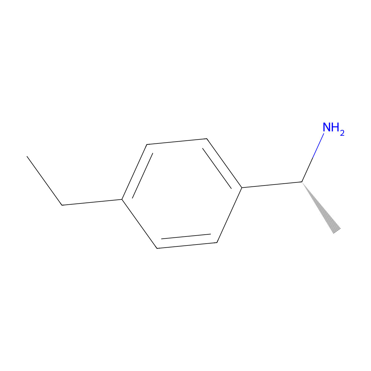 (1R)-1-(4-ethylphenyl)ethanamine molecular structure, CAS 292068-37-2