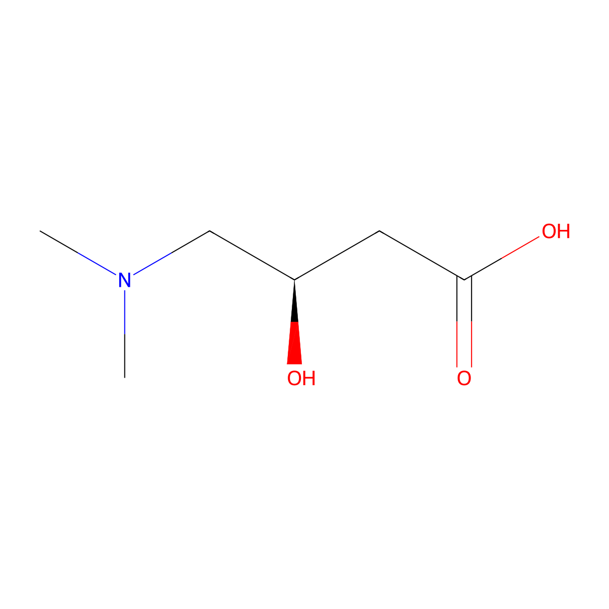 Norcarnitine molecular structure, CAS 2921-13-3