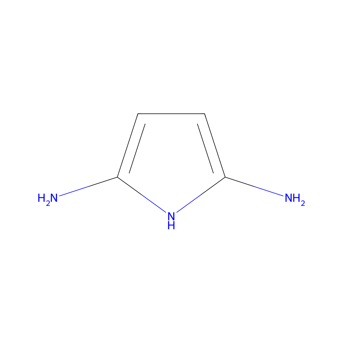 1H-Pyrrole-2,5-diamine molecular structure, CAS 29212-51-9
