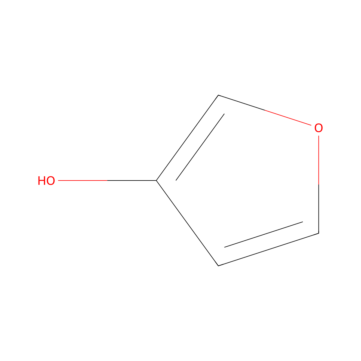 3-Furanol molecular structure, CAS 29212-66-6
