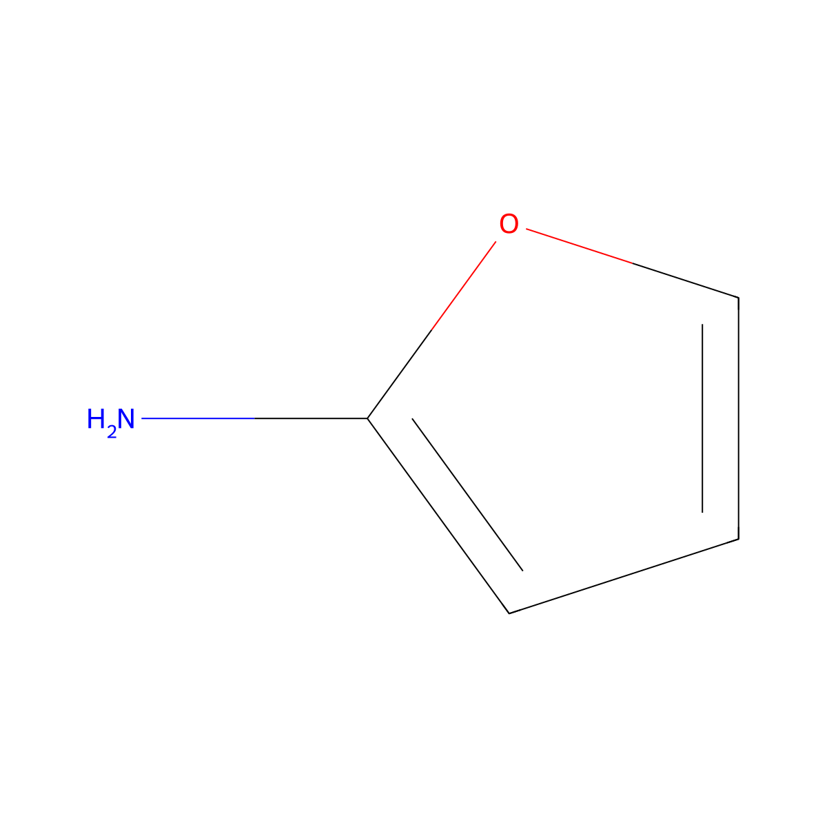 2-Furanamine molecular structure, CAS 29212-67-7