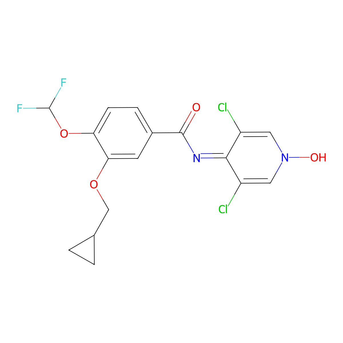 roflumilast N-oxide molecular structure, CAS 292135-78-5