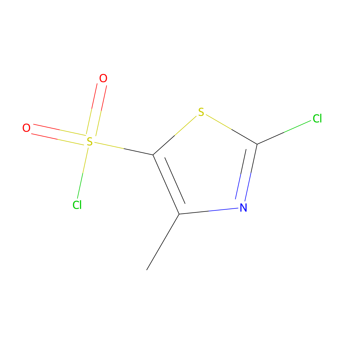 2-Chloro-4-methyl-1,3-thiazole-5-sulfonyl chloride molecular structure, CAS 292138-59-1