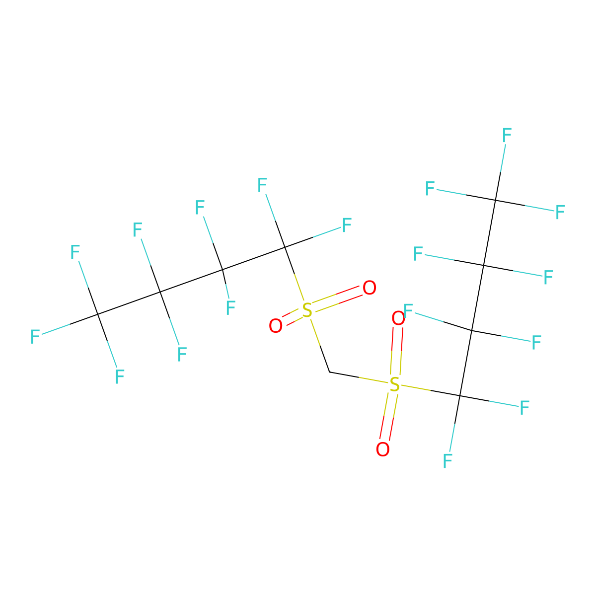 Bis(nonafluorobutylsulfonyl)methane molecular structure, CAS 29214-37-7