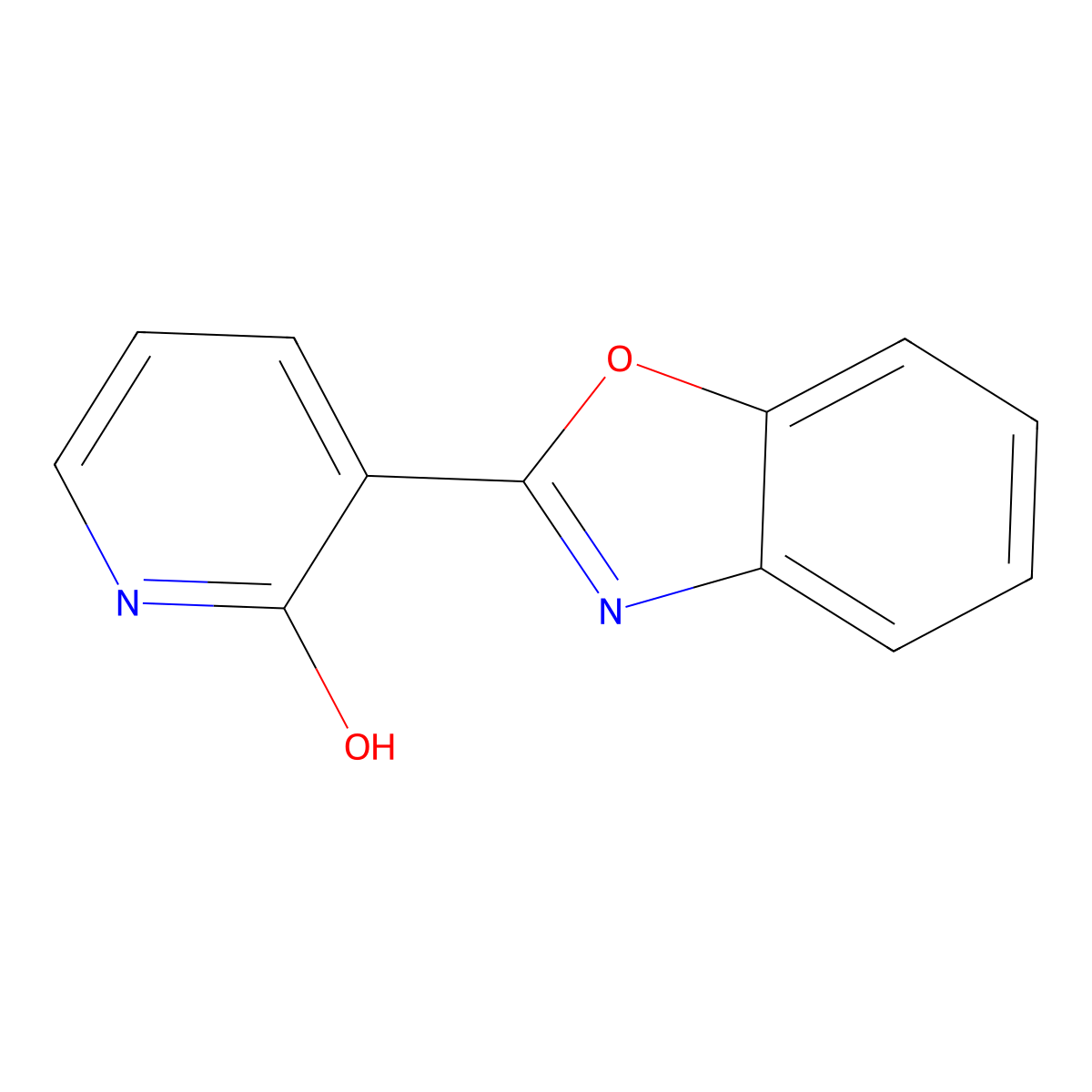 3-(1,3-Benzoxazol-2-yl)-2-pyridinol molecular structure, CAS 292140-74-0