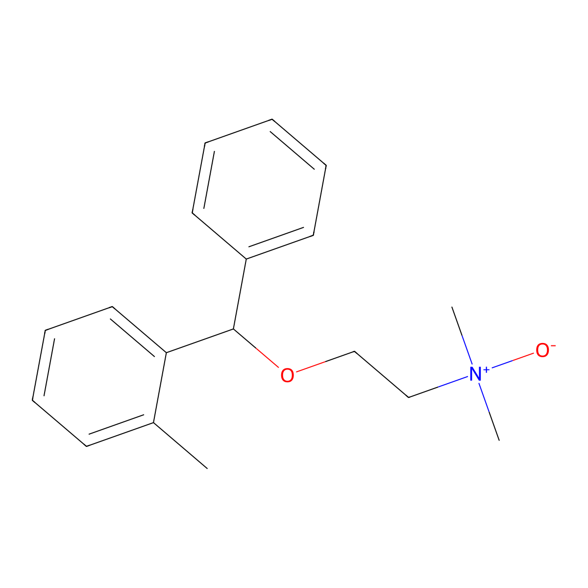 Orphenadrine N-oxide molecular structure, CAS 29215-00-7