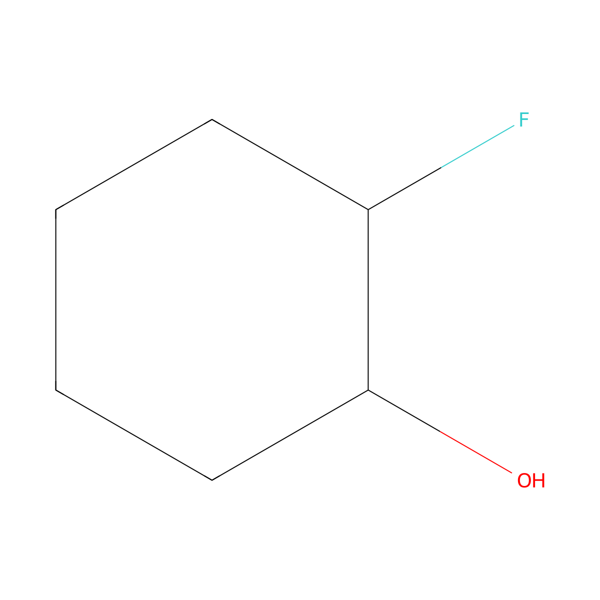 (1S,2S)-2-fluorocyclohexan-1-ol molecular structure, CAS 292150-03-9