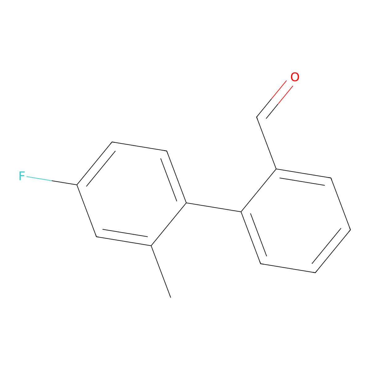4'-Fluoro-2'-methyl-[1,1'-biphenyl]-2-carbaldehyde molecular structure, CAS 292151-94-1