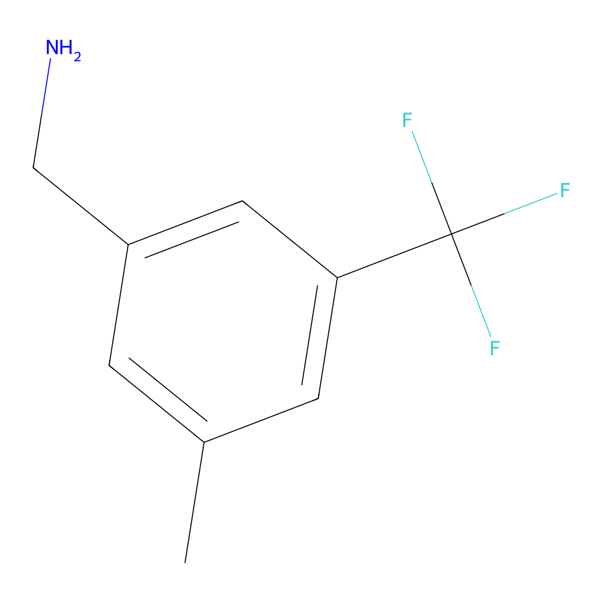 3-Methyl-5-(trifluoromethyl)benzylamine molecular structure, CAS 292151-97-4