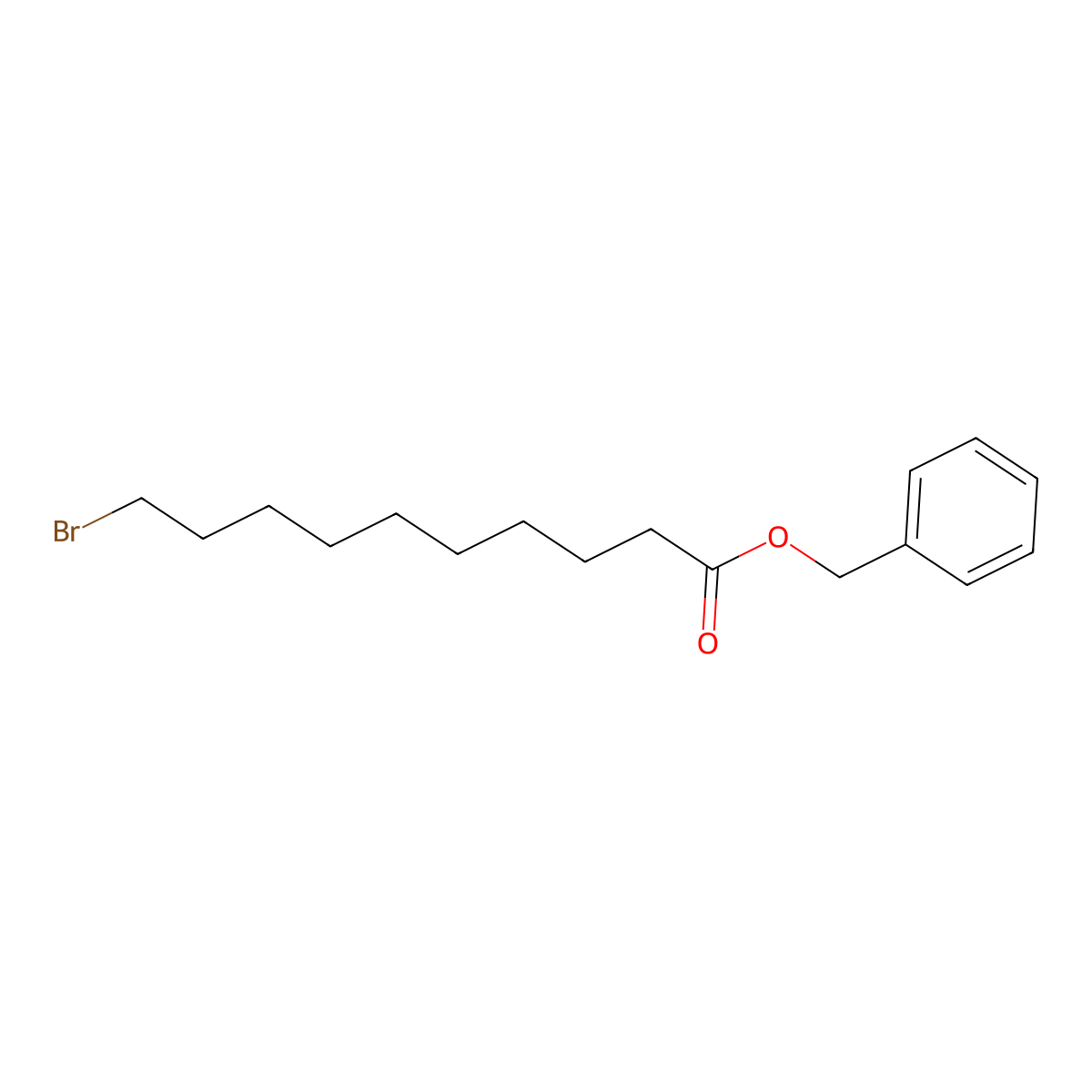 Benzyl 10-bromodecanoate molecular structure, CAS 2921556-55-8