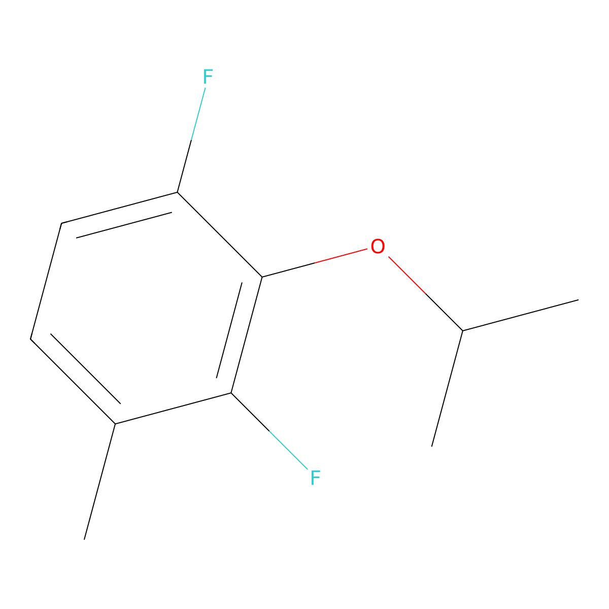 1,3-Difluoro-2-isopropoxy-4-methylbenzene molecular structure, CAS 2921679-82-3