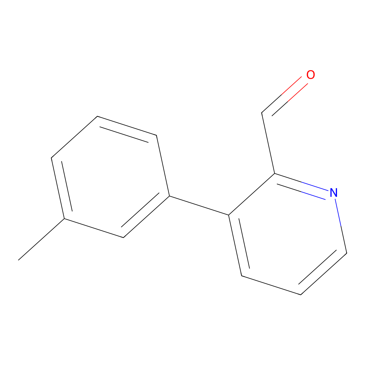 3-(m-Tolyl)picolinaldehyde molecular structure, CAS 2921687-59-2