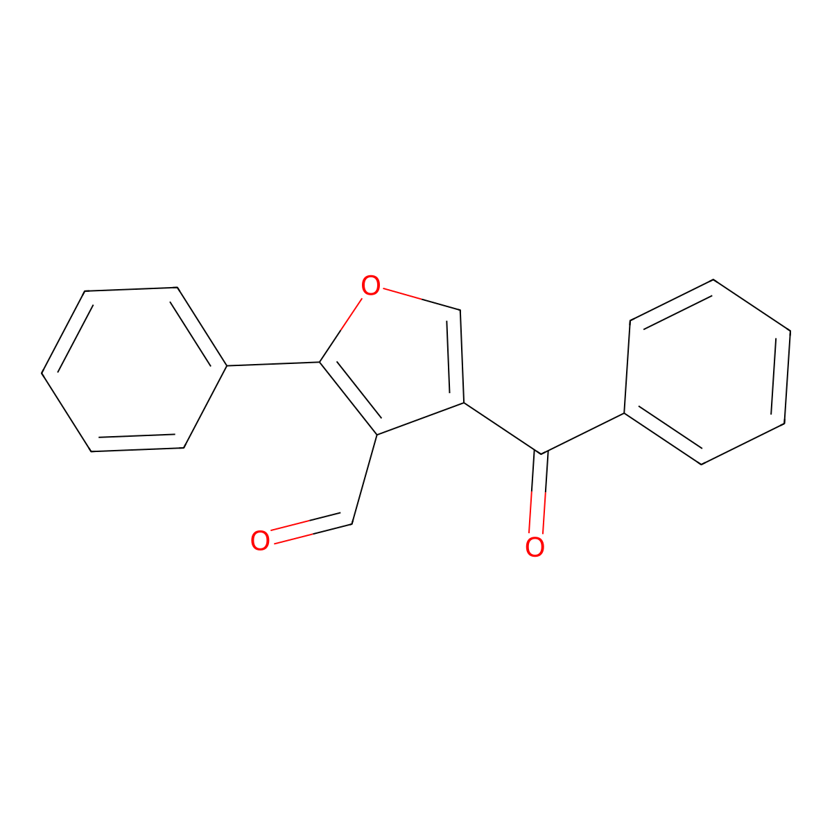 4-Benzoyl-2-phenylfuran-3-carbaldehyde molecular structure, CAS 2921691-98-5