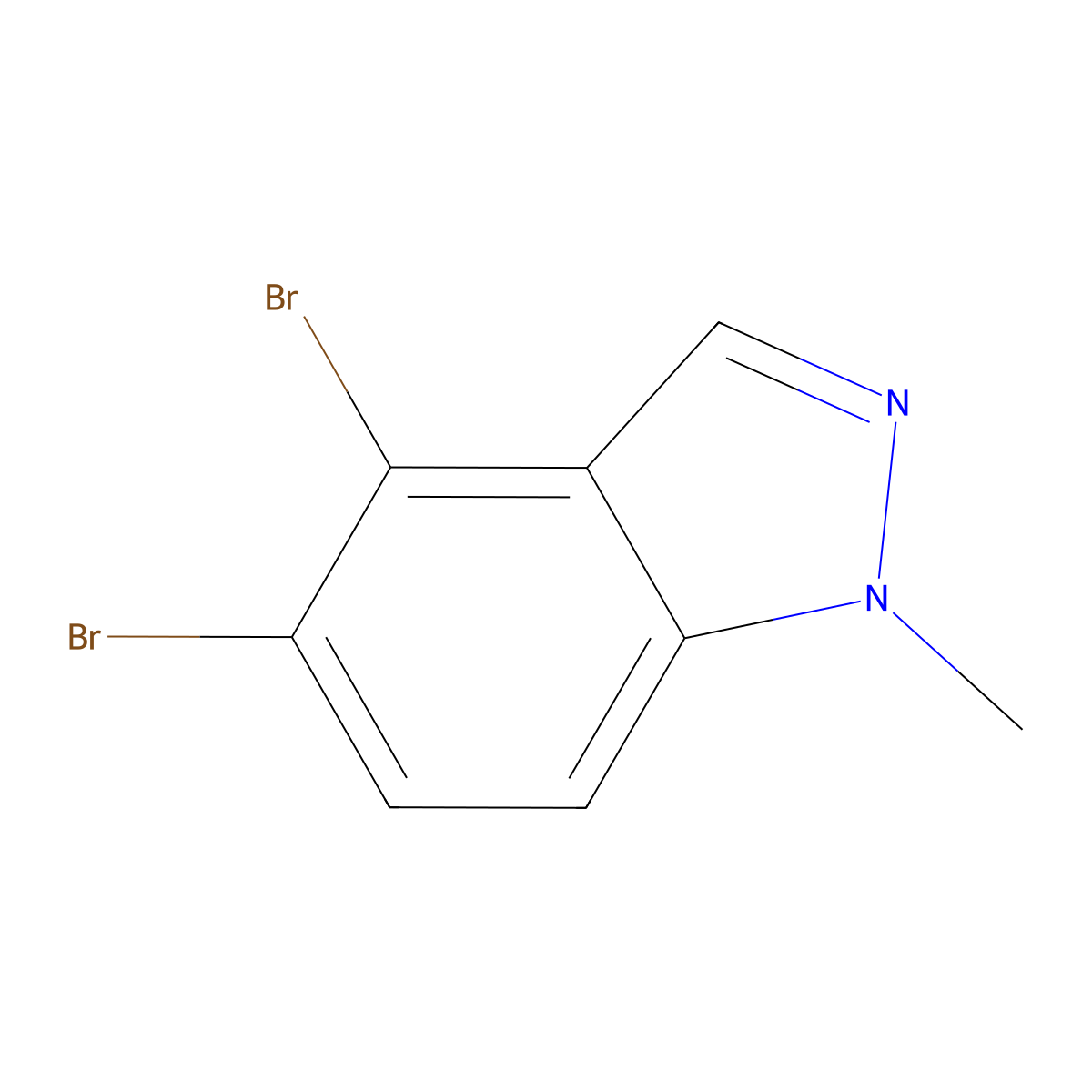 4,5-dibromo-1-methyl-1H-indazole molecular structure, CAS 2921709-69-3