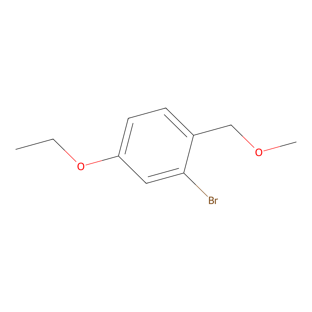 2-Bromo-4-ethoxy-1-(methoxymethyl)benzene molecular structure, CAS 2921714-69-2