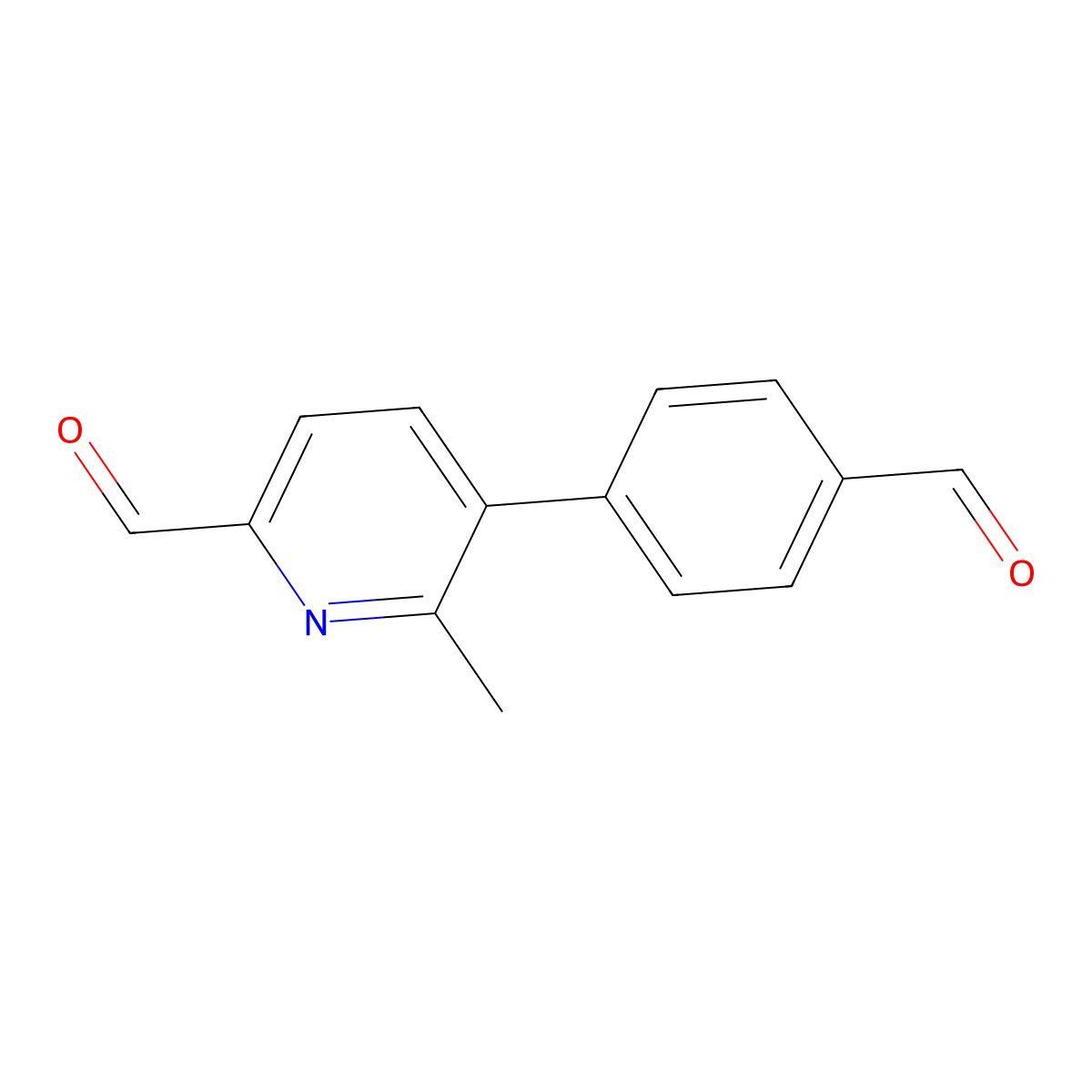 5-(4-Formylphenyl)-6-methylpicolinaldehyde molecular structure, CAS 2921718-97-8
