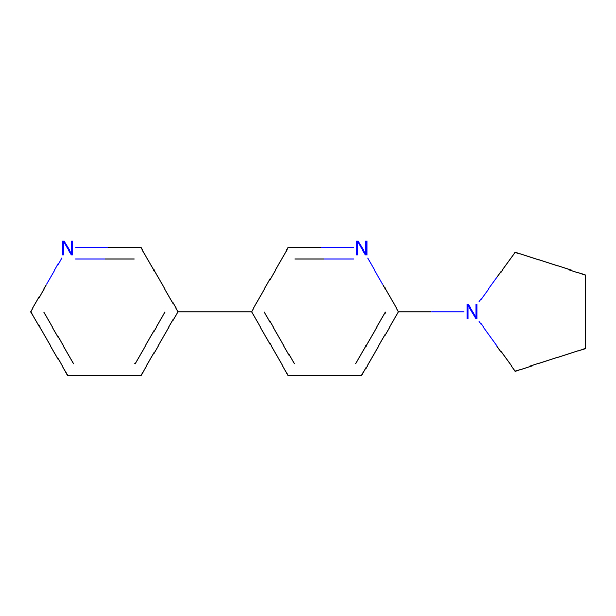 6-(Pyrrolidin-1-yl)-3,3'-bipyridine molecular structure, CAS 2921723-65-9