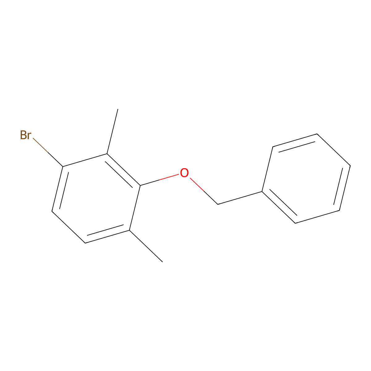 2-(Benzyloxy)-4-bromo-1,3-dimethylbenzene molecular structure, CAS 2921729-46-4