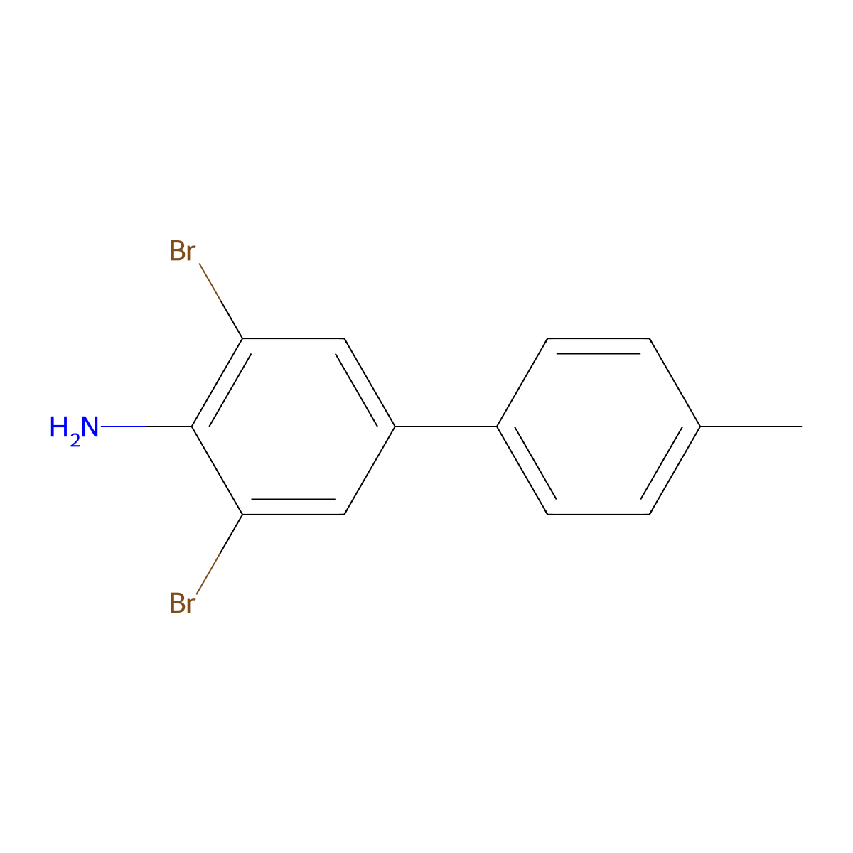 3,5-Dibromo-4'-methyl-[1,1'-biphenyl]-4-amine molecular structure, CAS 2921730-06-3
