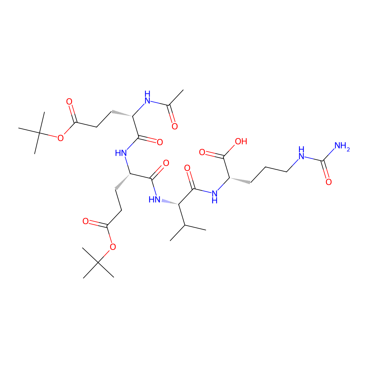 Ac-EEVC-OH molecular structure, CAS 2921734-44-1