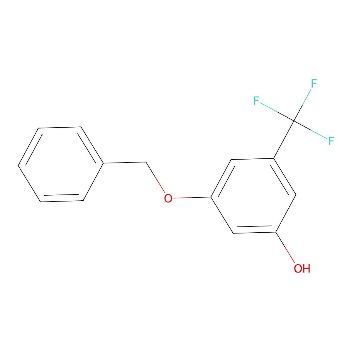 3-(Benzyloxy)-5-(trifluoromethyl)phenol molecular structure, CAS 2921735-45-5