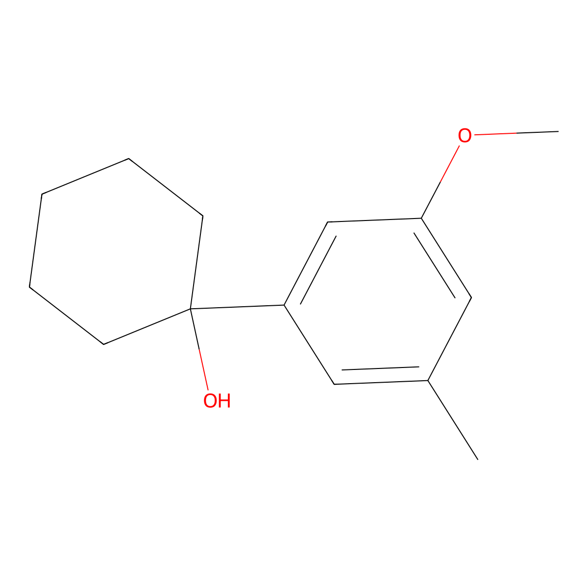 1-(3-Methoxy-5-methylphenyl)cyclohexanol molecular structure, CAS 2921739-08-2