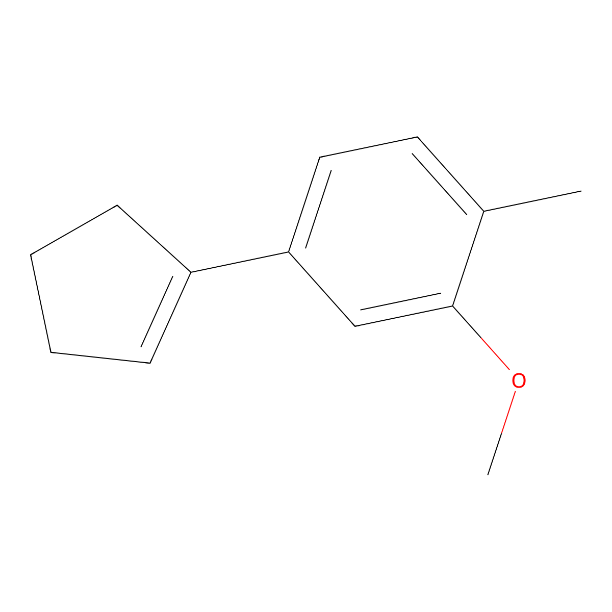 4-(Cyclopent-1-en-1-yl)-2-methoxy-1-methylbenzene molecular structure, CAS 2921739-39-9