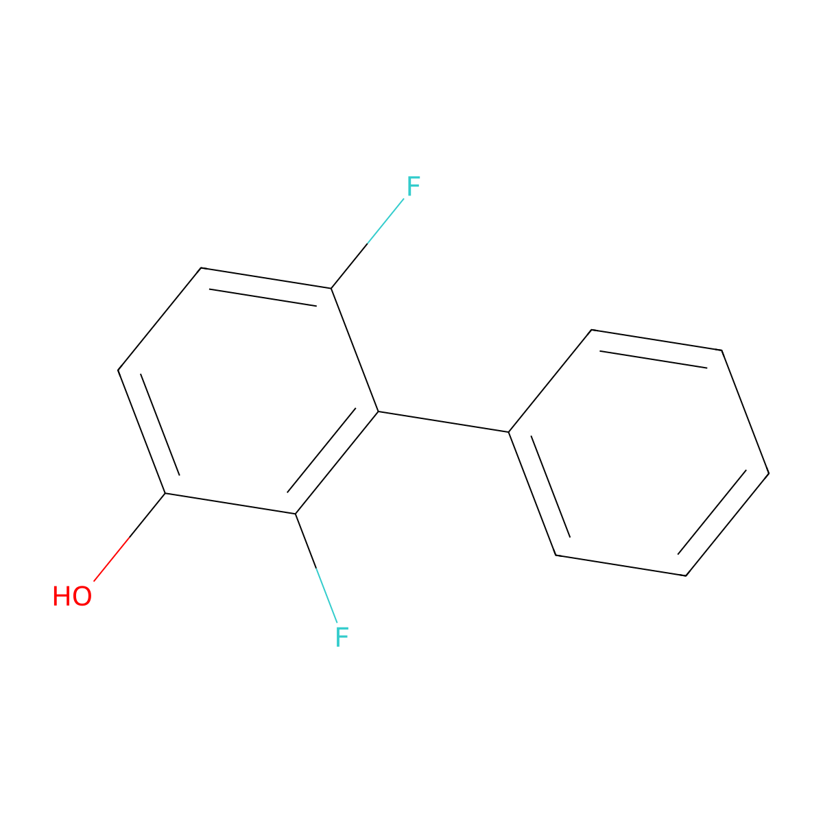 2,6-Difluoro-[1,1'-biphenyl]-3-ol molecular structure, CAS 2921742-94-9