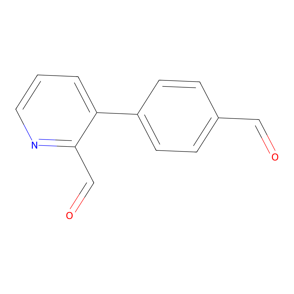 3-(4-Formylphenyl)picolinaldehyde molecular structure, CAS 2921750-45-8