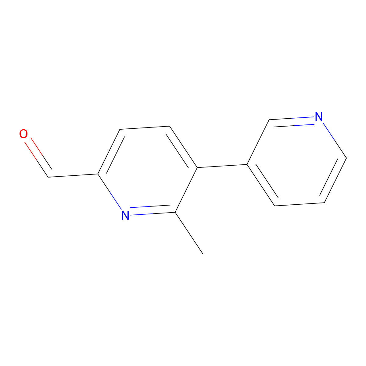2-Methyl-[3,3'-bipyridine]-6-carbaldehyde molecular structure, CAS 2921751-09-7