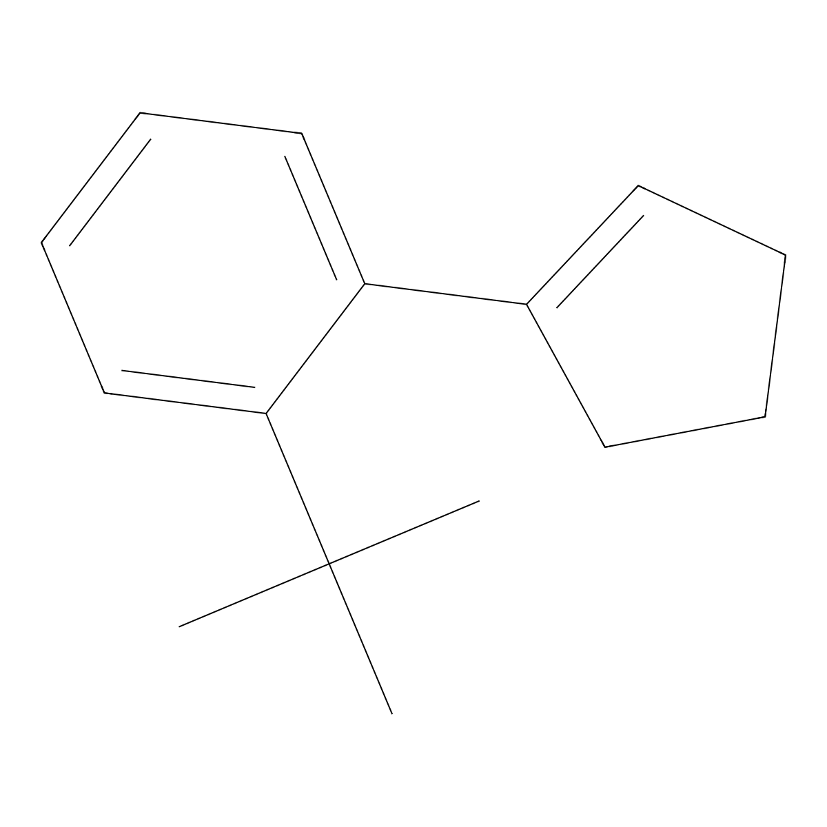 1-(Tert-butyl)-2-(cyclopent-1-en-1-yl)benzene molecular structure, CAS 2921757-54-0