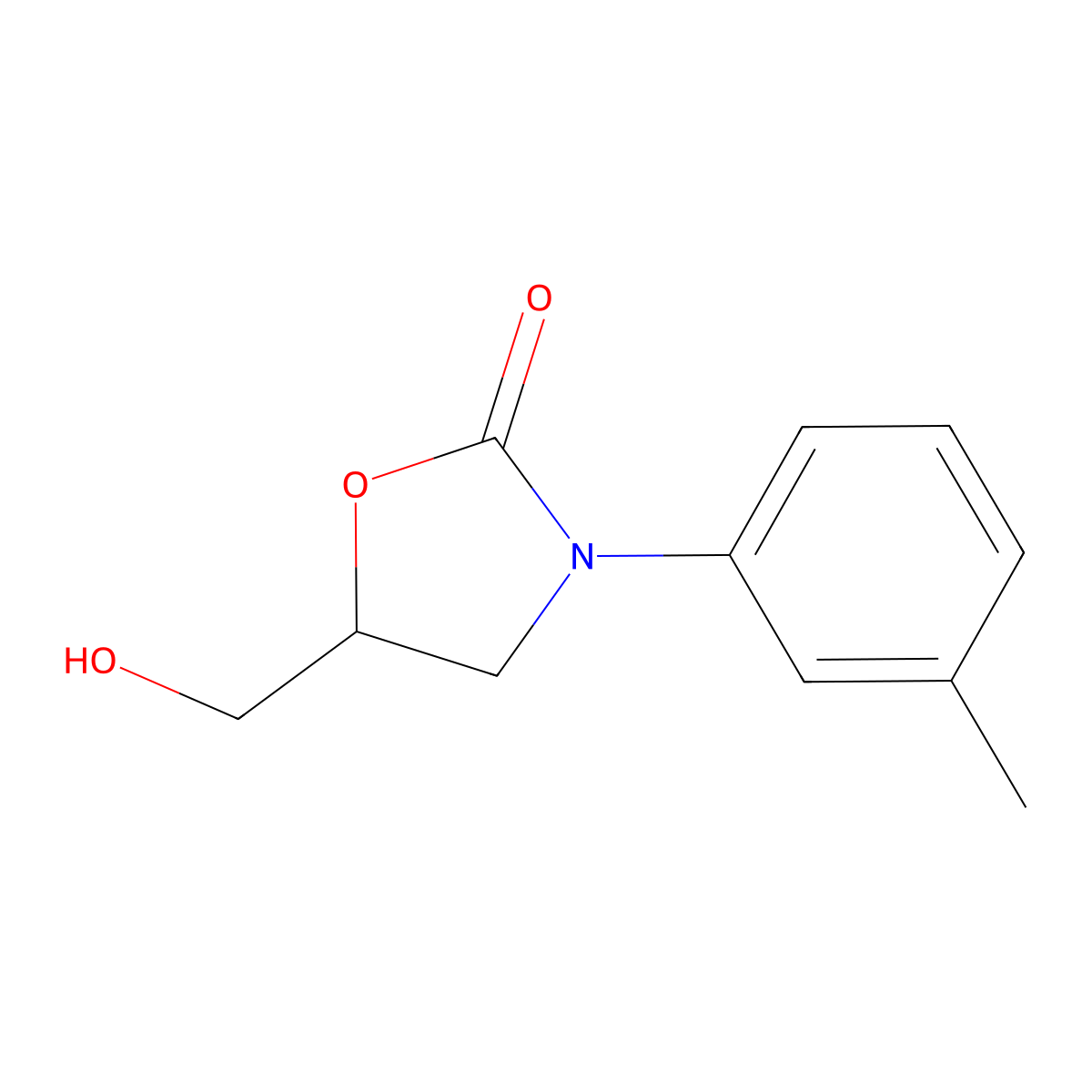 Toloxatone molecular structure, CAS 29218-27-7