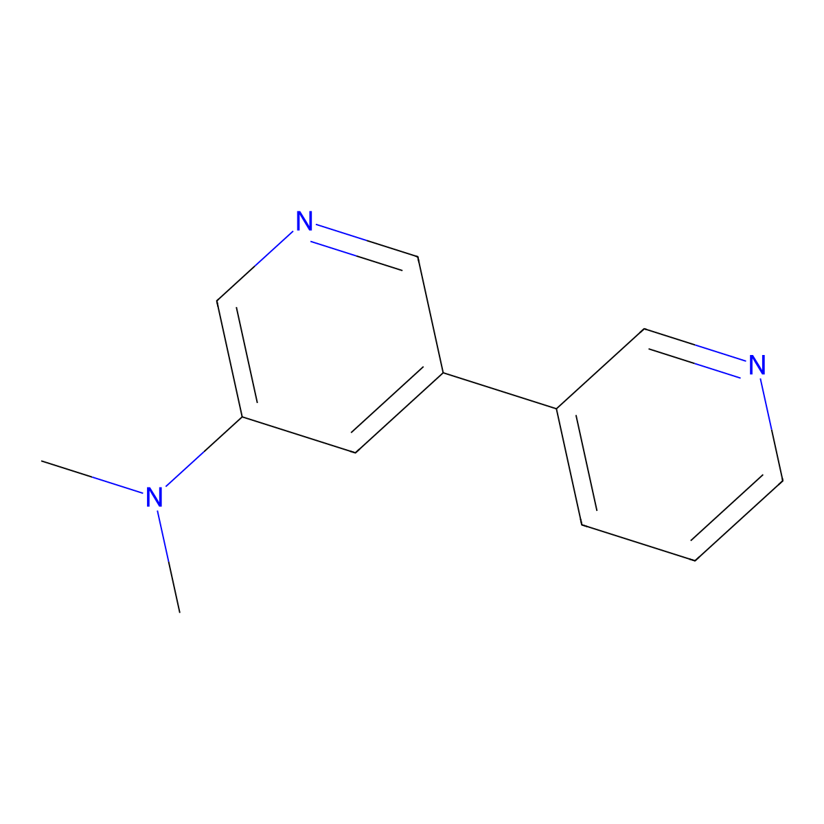 N,N-dimethyl-[3,3'-bipyridin]-5-amine molecular structure, CAS 2921832-77-9