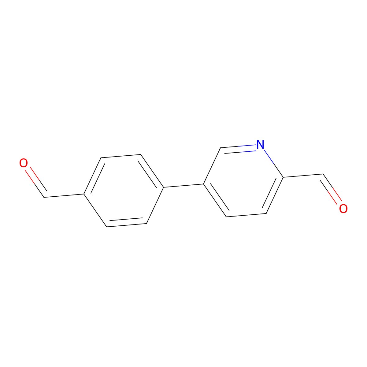 5-(4-Formylphenyl)picolinaldehyde molecular structure, CAS 2921833-41-0
