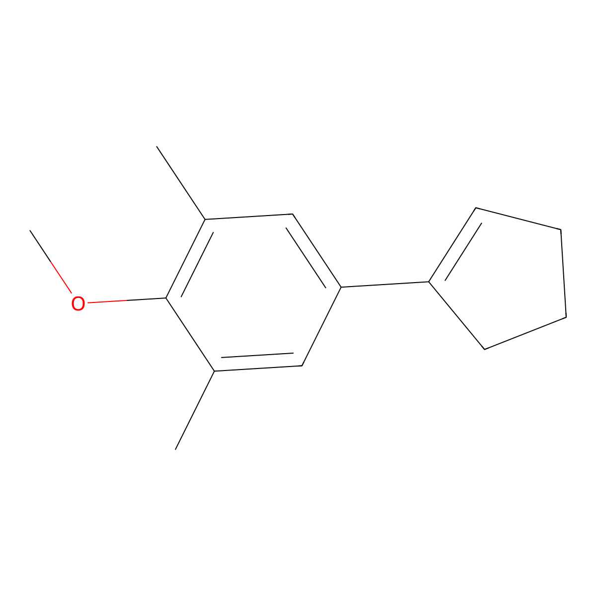 5-(Cyclopent-1-en-1-yl)-2-methoxy-1,3-dimethylbenzene molecular structure, CAS 2921839-22-5