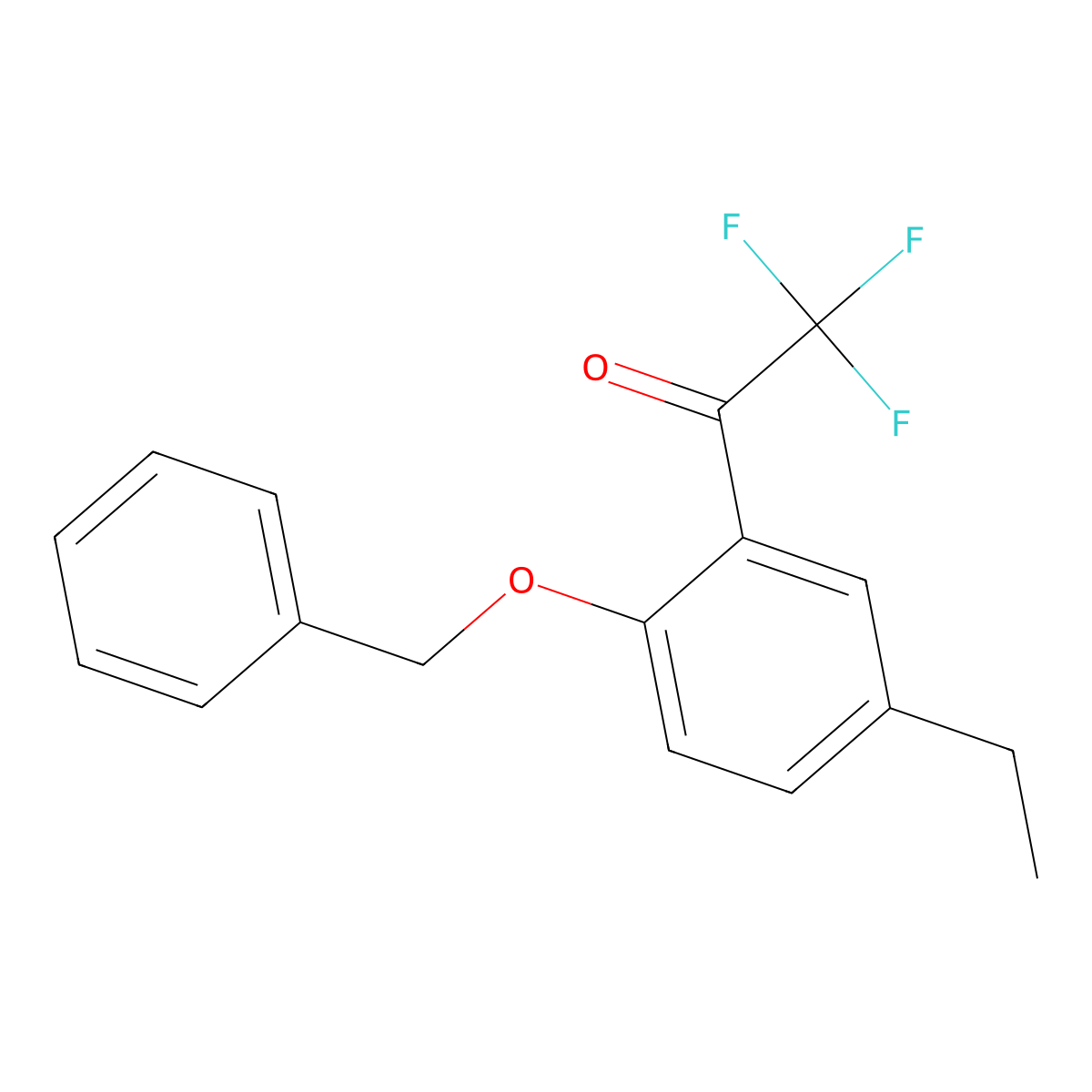 1-(2-(Benzyloxy)-5-ethylphenyl)-2,2,2-trifluoroethanone molecular structure, CAS 2921839-34-9