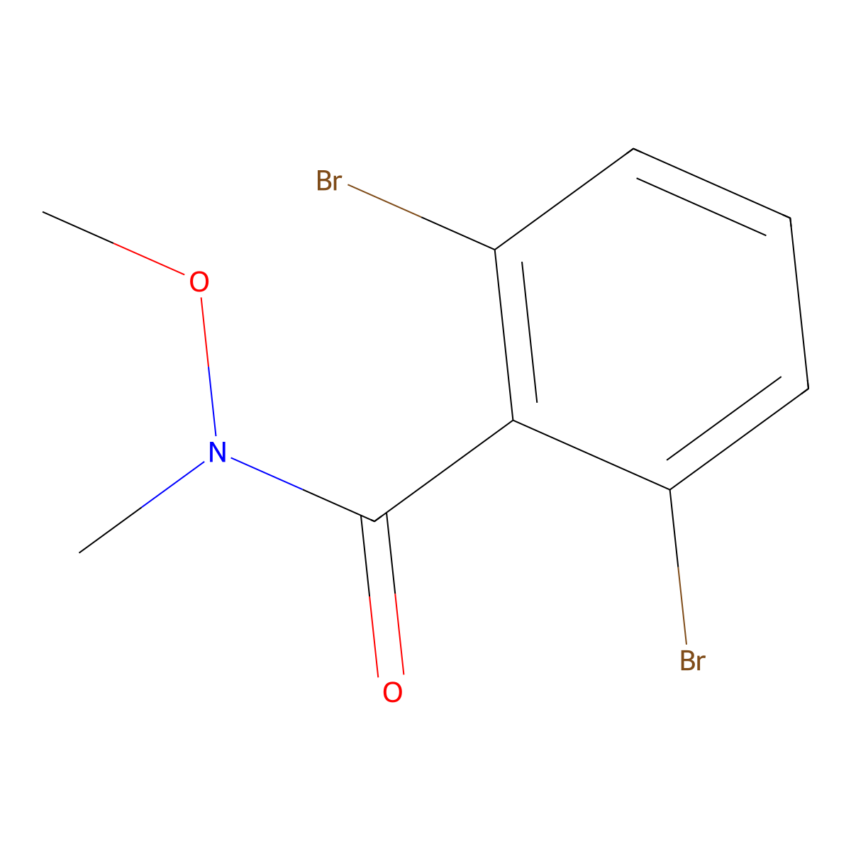2,6-Dibromo-N-methoxy-N-methylbenZamide molecular structure, CAS 2921839-51-0