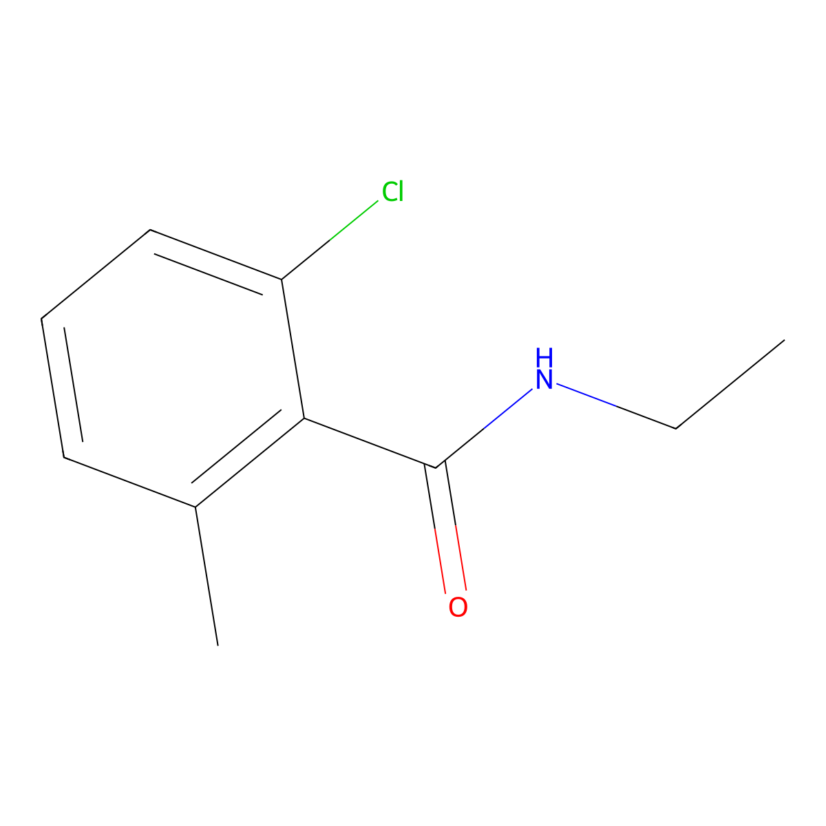 2-chloro-N-ethyl-6-methylbenzamide molecular structure, CAS 2921840-34-6