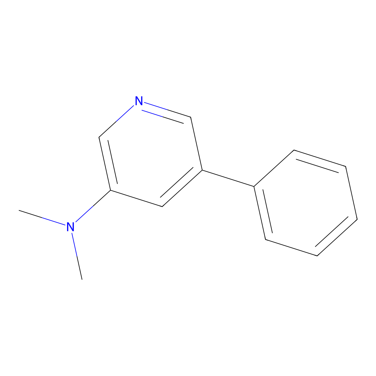 N,N-dimethyl-5-phenylpyridin-3-amine molecular structure, CAS 2921846-97-9