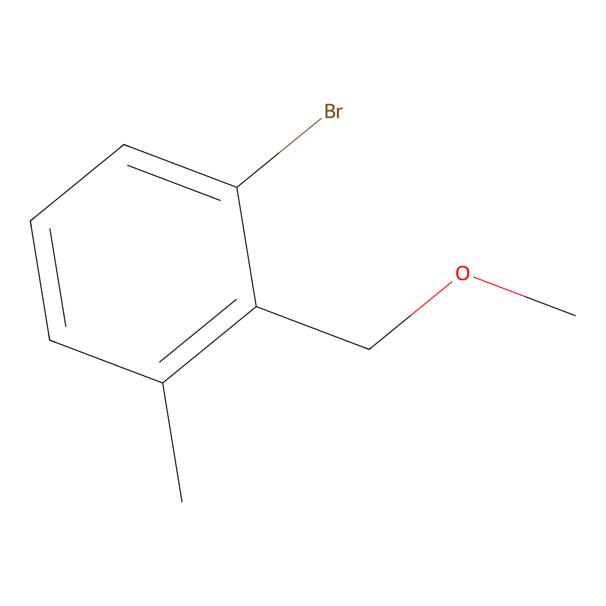 3-Bromo-2-(methoxymethyl)toluene molecular structure, CAS 2921847-87-0