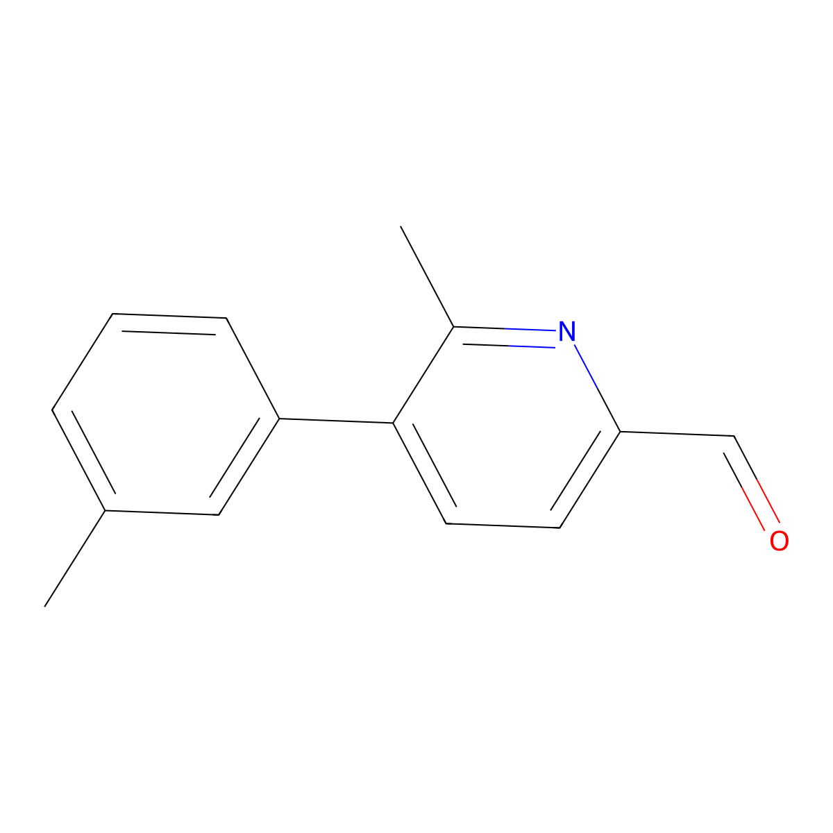 6-Methyl-5-(m-tolyl)picolinaldehyde molecular structure, CAS 2921849-82-1