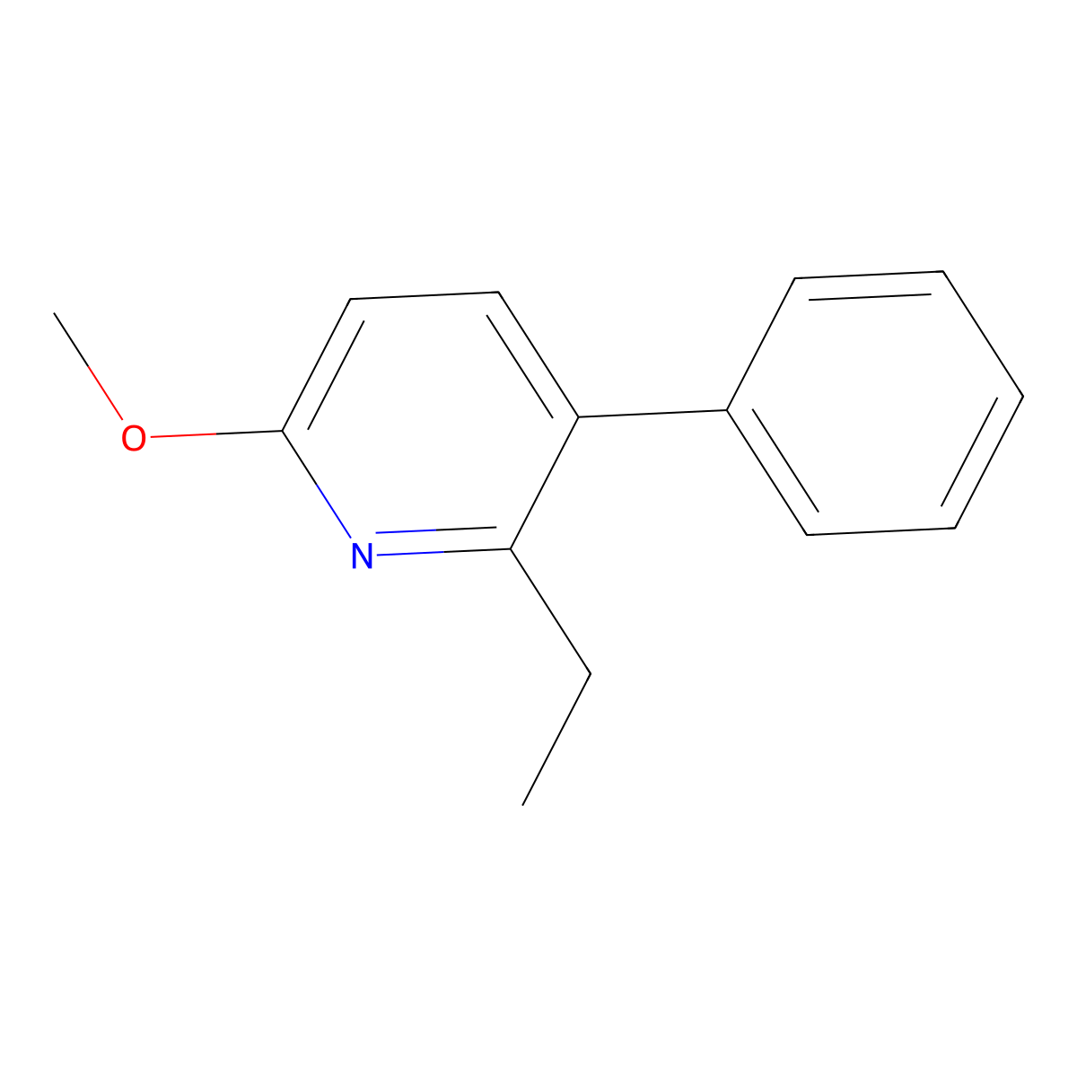 2-Ethyl-6-methoxy-3-phenylpyridine molecular structure, CAS 2921850-86-2