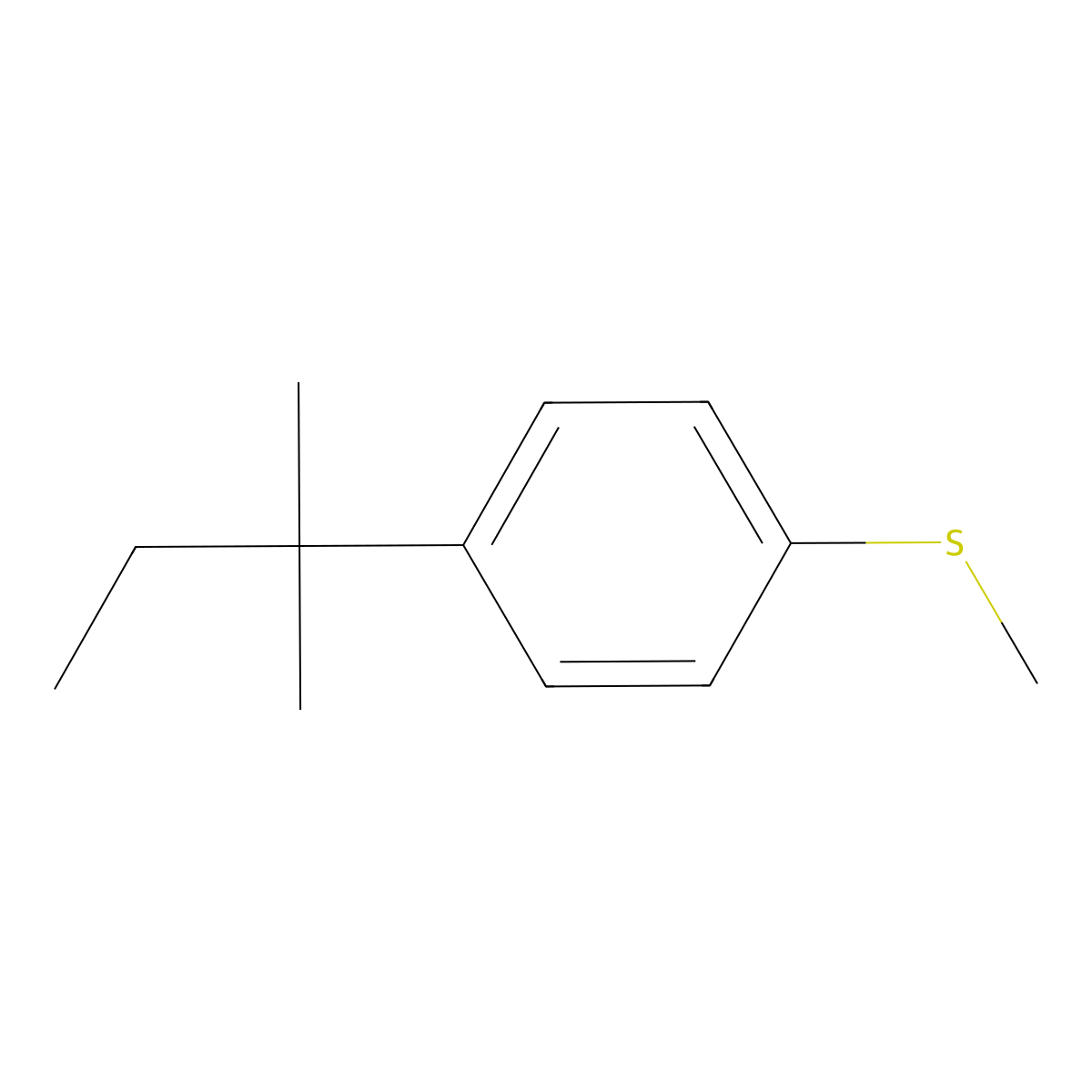 Methyl(4-(tert-pentyl)phenyl)sulfane molecular structure, CAS 2921852-45-9