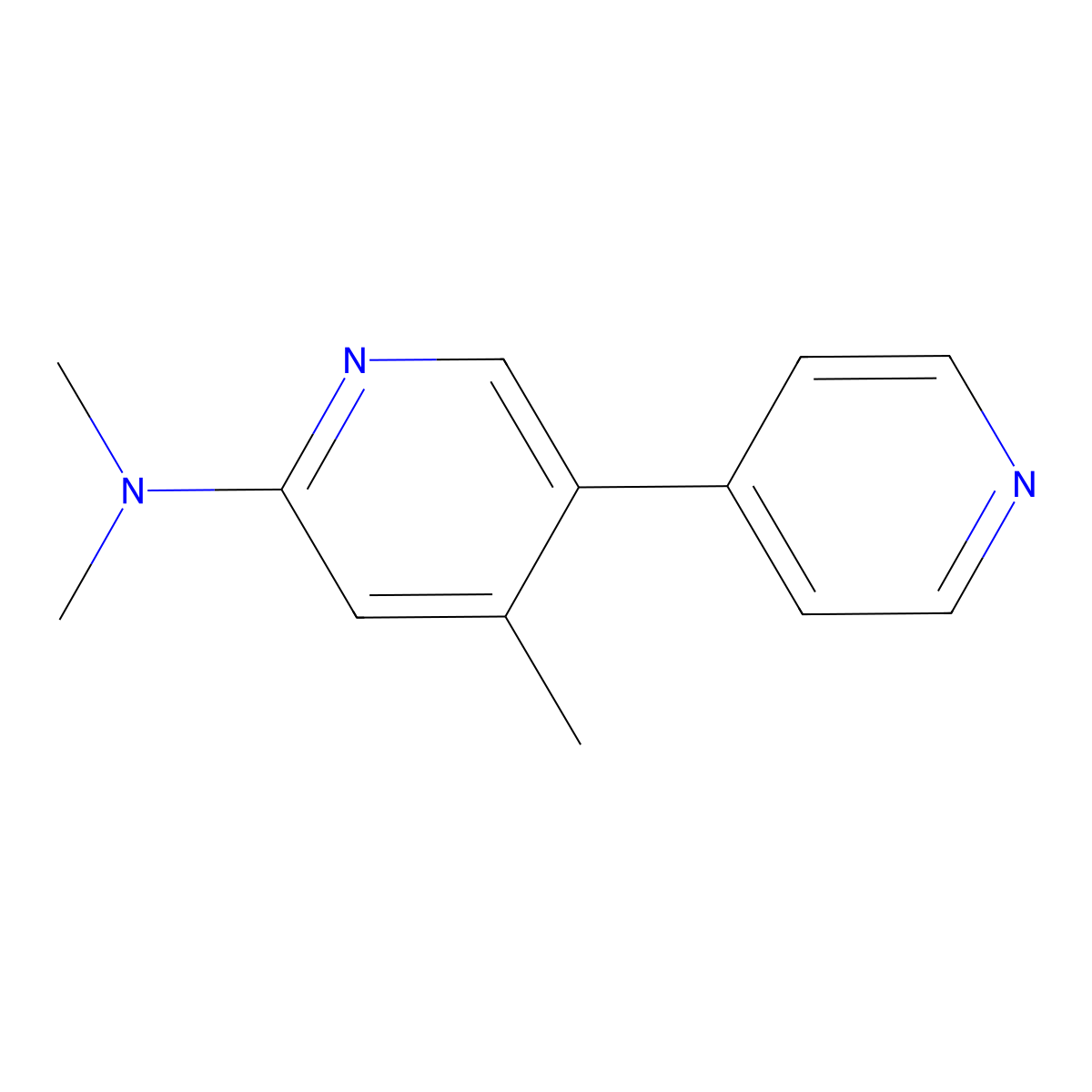 N,N,4-trimethyl-[3,4'-bipyridin]-6-amine molecular structure, CAS 2921857-31-8