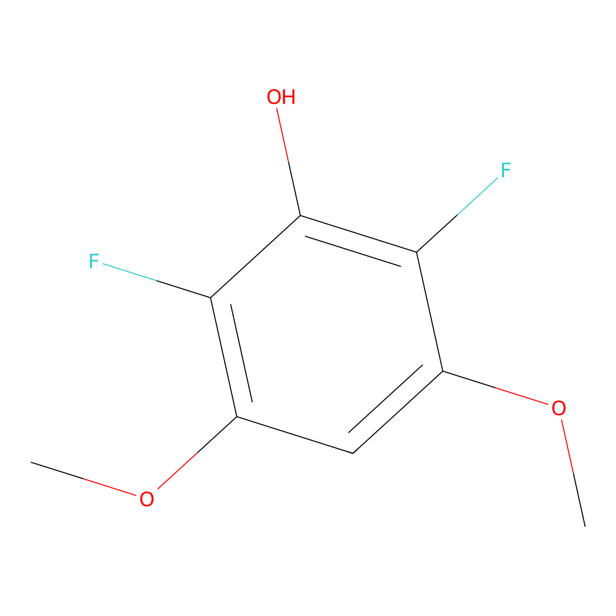 2,6-Difluoro-3,5-dimethoxyphenol molecular structure, CAS 2921859-34-7