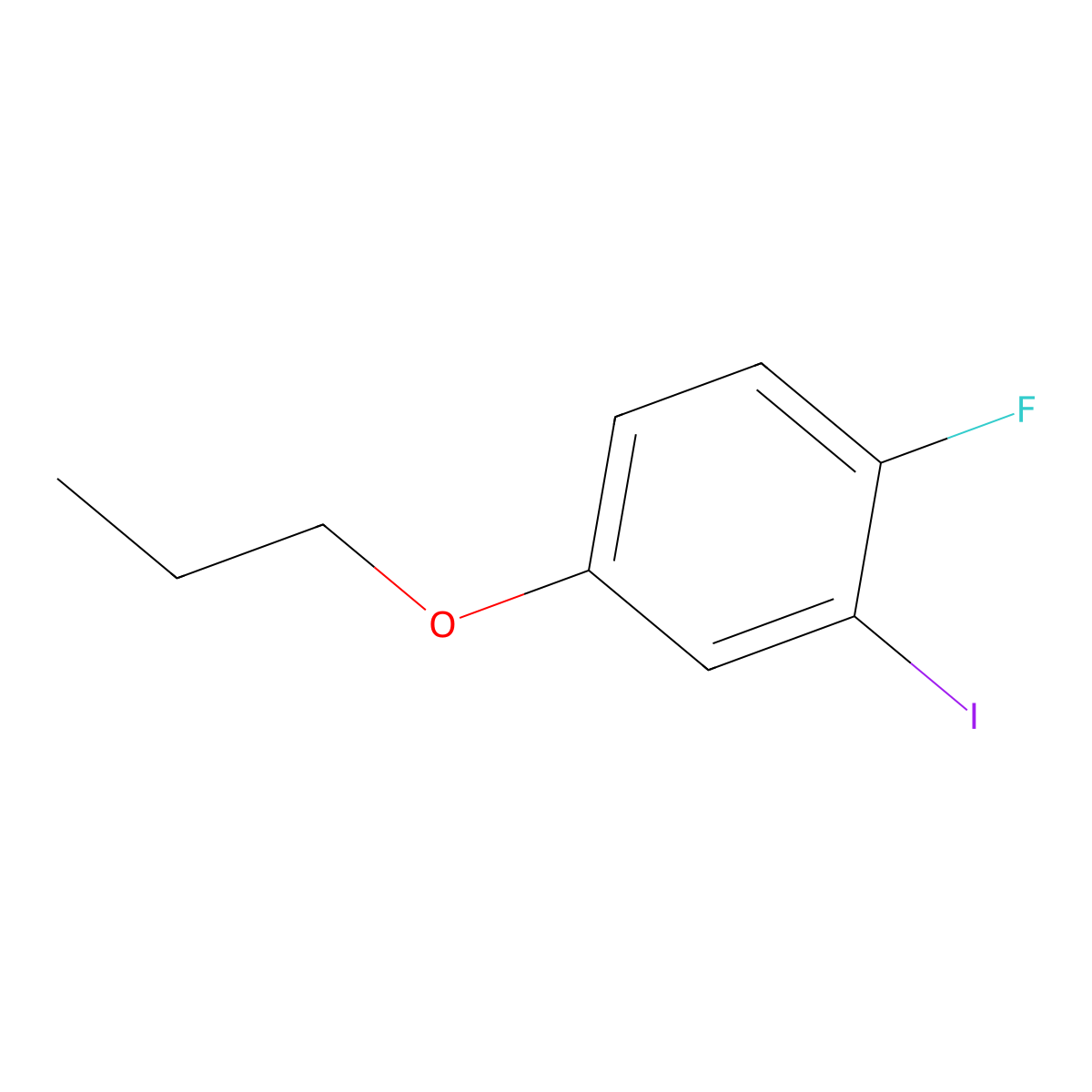 1-Fluoro-2-iodo-4-propoxybenZene molecular structure, CAS 2921859-61-0