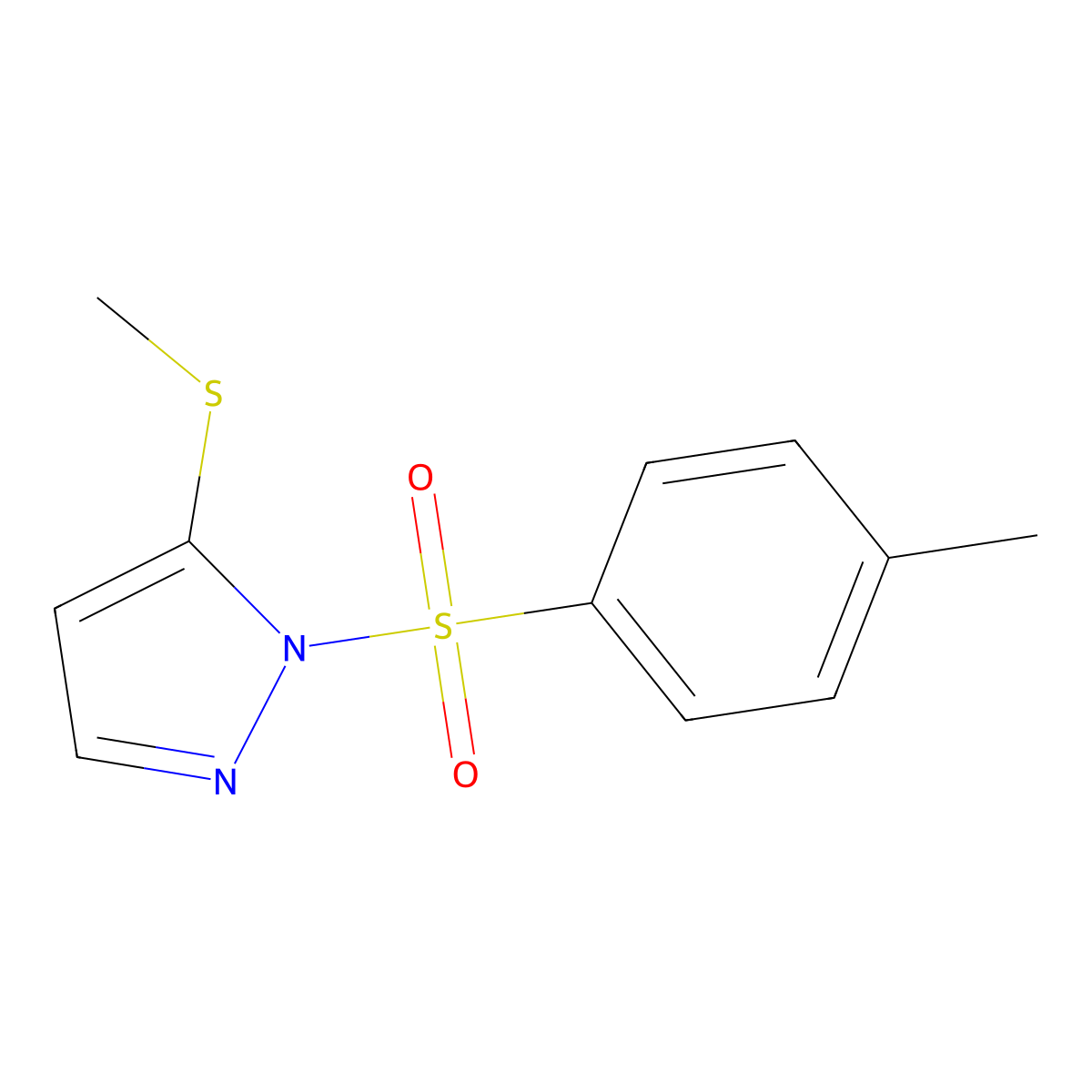 5-(Methylthio)-1-tosyl-1H-pyraZole molecular structure, CAS 2921859-62-1